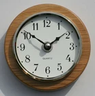 Oak Clock Suitable for Caravans, Motorhomes and Boats White Arabic Silver Bezel