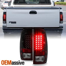 Fits Black 97-03 Ford F150 F250 Pickup Truck LED Tail Lights Lamps Left+Right