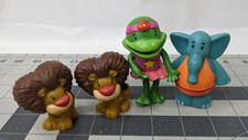 Disney Jojo Clown Figure Lot Lion Frog Elephant