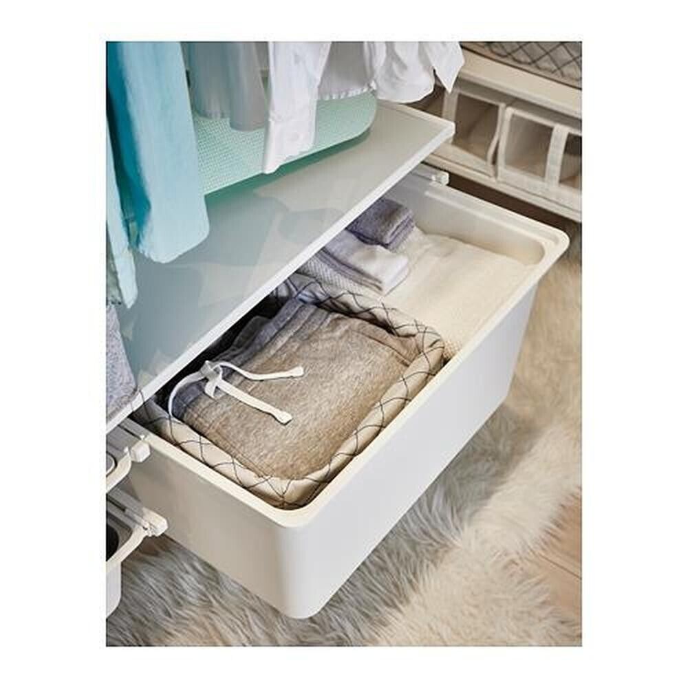 IKEA ALGOT White Container 38x60x14cm (23.5x15x5.5in IKEA ALGOT White Container 38x60x14cm (23.5x15x5.5in