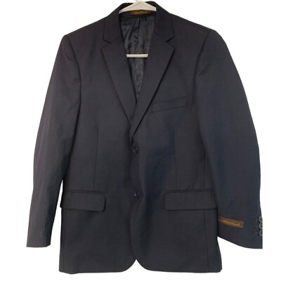 Alberto Danelli Boys Youth Navy Blazer Polyester Size 12 Lined  NWT 7245