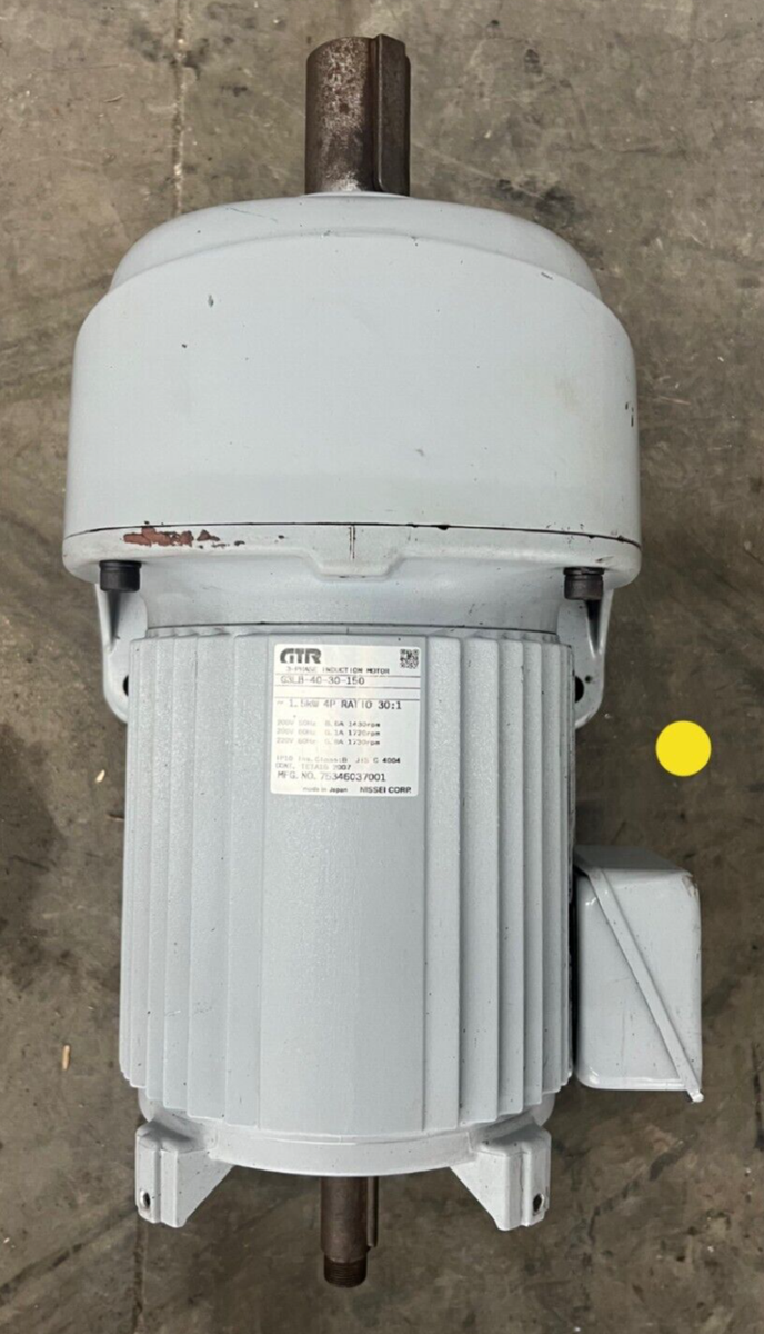 NISSEI CORP GTR 3-PHASE INDUCTION MOTOR G3LB-40-30-150 | eBay