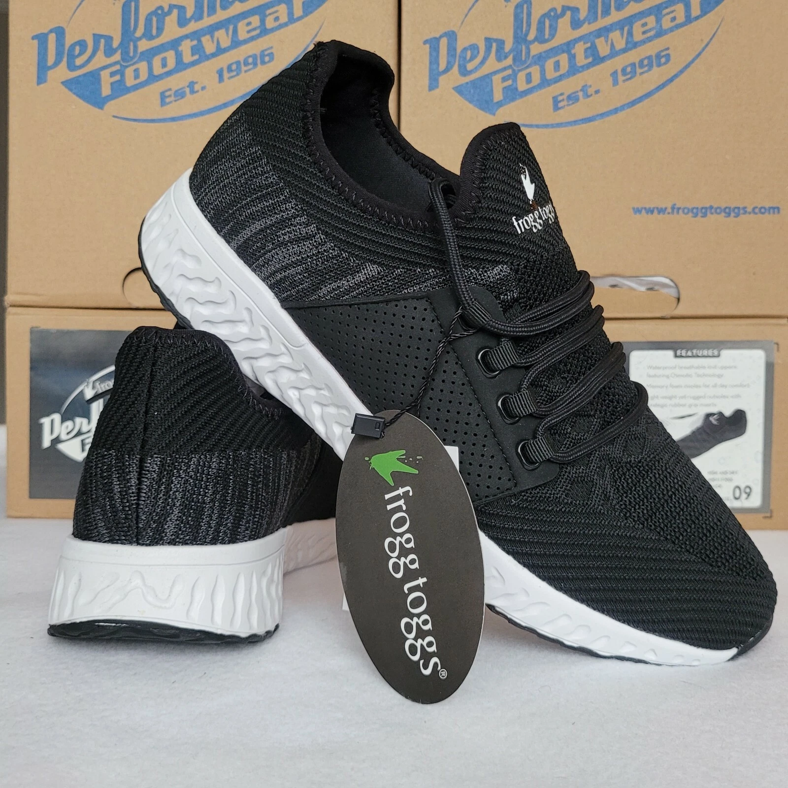 FROGG TOGGS Shoes Mens 9 Black High&Dry Boat Deck Sneakers Fishing Waterproof
Opens in a new window