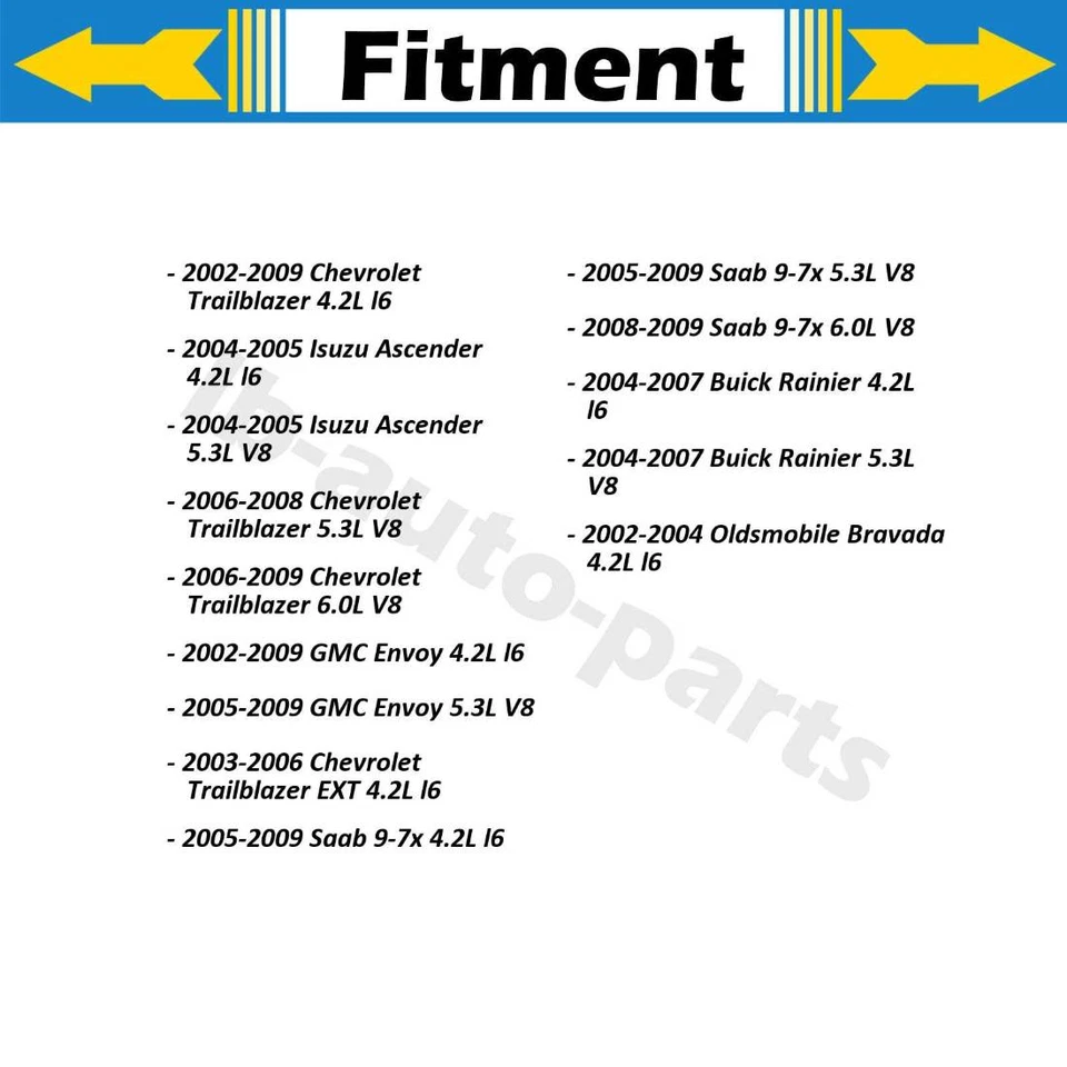Cable de freno de estacionamiento trasero 2x para Isuzu Ascender 2004-2005 4,2 L Foto 2 de 4
