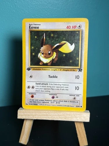 Pokemon Eevee 55/82 - Common - 1st Edition Team Rocket (2000) - LP