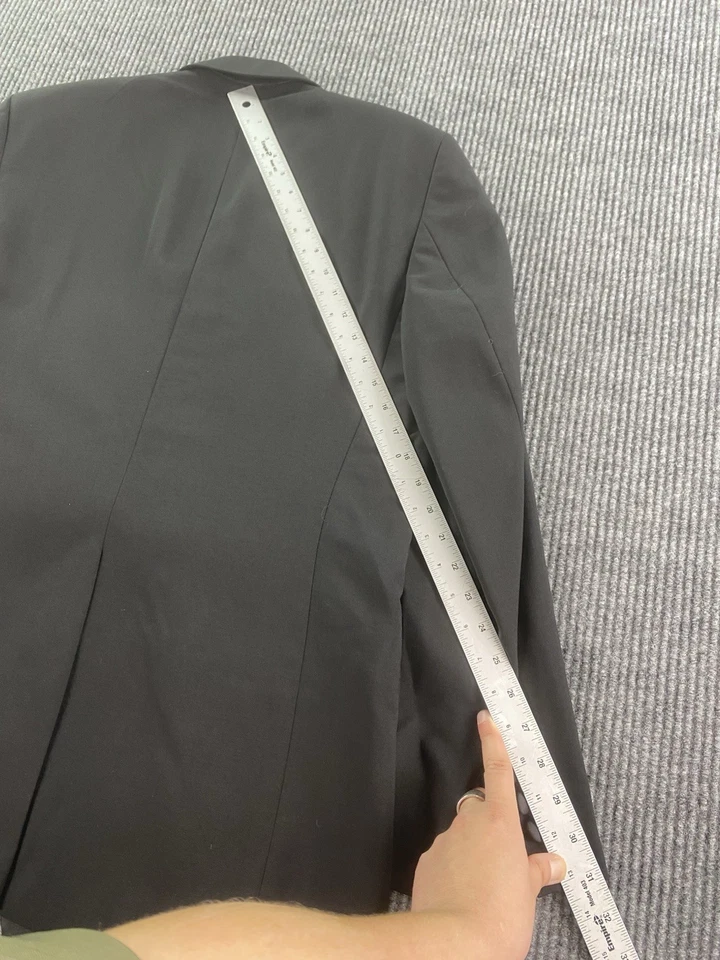 Chaqueta Esmoquin Vintage Chaps Ralph Lauren 42 R Lana Negra Boda Diseñador Formal Foto 4 de 4