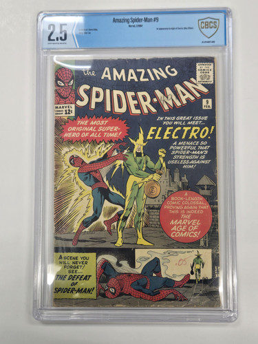Amazing Spider-Man #9 1st Appearance Of Electro CBCS 2.5