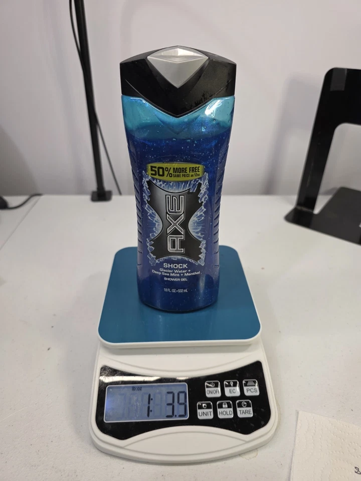 Gel de ducha choque para hombre DISCONTINUADO-AXE. Agua de glaciar 18 fl oz + como nuevo en mar profundo Foto 2 de 4