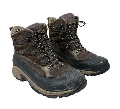 Columbia Bugaboot Brown Black  Insulated 200 Gram Omni-Tech Boots Mens Size 10