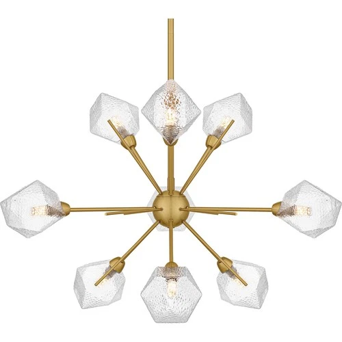 Brushed Gold  Chandelier from the Salvador Collection - Picture 5 of 6