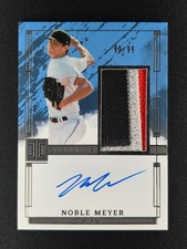 Noble Meyer 2024 Panini Impeccable Elegance Jumbo PATCH AUTO 80/99 MARLINS