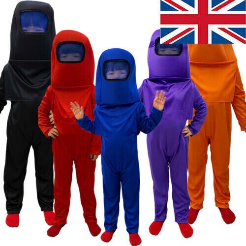 Children Kids Cosplay Among Us Costumes Halloween Party Week Gaming Fancy Dressゞ - Picture 1 of 16