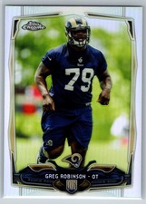 Greg Robinson 2014 Topps Chrome #135 St. Louis Rams Refractor RC See Photos