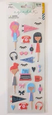 Agenda 52 Girl Power Puffy Scrapbooking Stickers By The Paper Studio