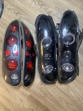 Fit 98-02 Camaro Black Halo LED Projector Headlights & Front/Rear Bumper Lights