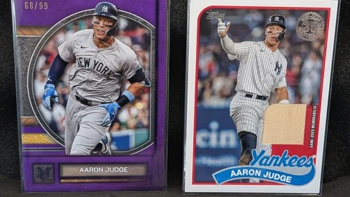🔥2025 Topps Museum Collection Aaron Judge Amethyst /99 + Game Used Card!🔥