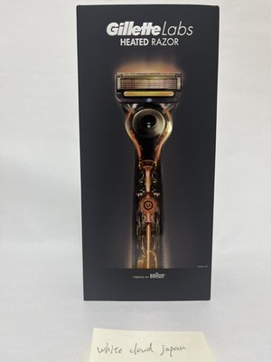 Gillette Labs Heated Laser Shaving Electric Razor 2 Refill Blades Black New