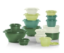 Tupperware Heritage Collection 30 Pcs Food Storage Container Set - Forest Sage
