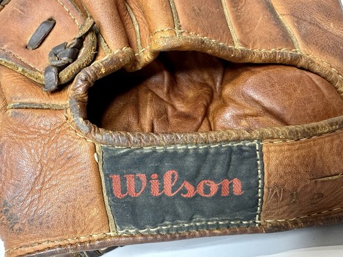 ⏺️ VTG 1940’s Wilson Harry Brecheen Ball Hawk A2192 3-Finger LH Pro Model Glove - Picture 7 of 10