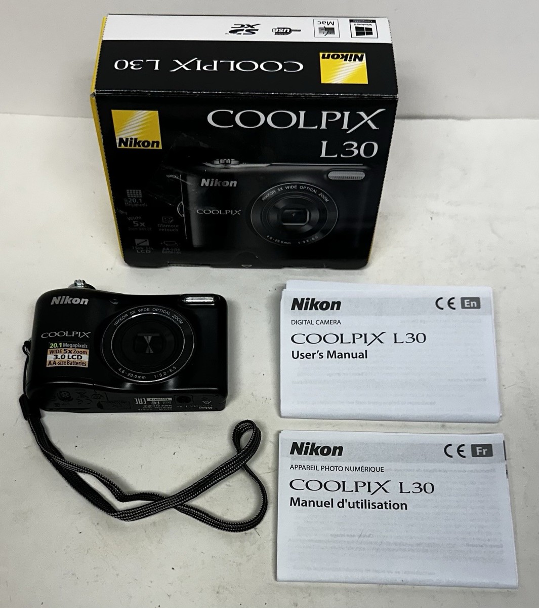 J009 Nikon COOLPIX L30 シルバー 中古品 COOLPIX 【中古】Nikon ニコン L30 シルバー コンパクトデジタル