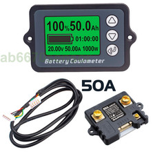 Professional Precision Battery Tester Coulometer Voltmeter DC8-120V 50A TK15H