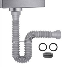 Ptrap Sink Drain Solution Compatible with Multiple Pipe Sizes and Types