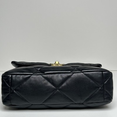 CHANEL Classic 19 Flap Bag Black AS1160 30 91317339 | eBay