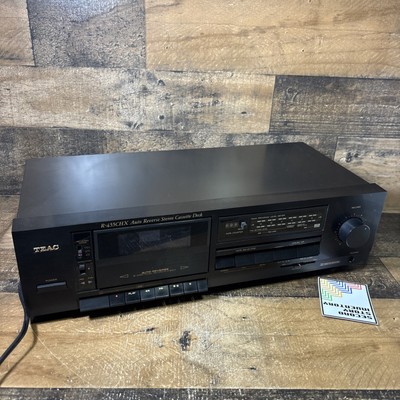 Teac R-455CHX Auto Reverse Stereo Cassette Deck - Powers On