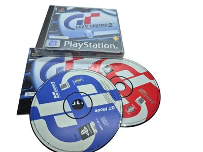 GT2 GRAN TURISMO 2 SONY PLAYSTATION 1 PS1 PAL COMPLET ORIGINAL JEU FRANCAIS NOIR - Photo 1/4