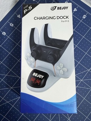 BeJoy PS5 DualSense Controller Charging Dock Dual Slots USB-C White