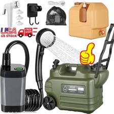 Portable Camping Shower with 5 Gal/7.4 Gal Water Jug Outdoor Camping Shower Kit