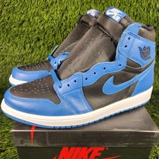 Nike Air Jordan 1 Retro High OG Mens size 11.5 Dark Marina Blue Black White
