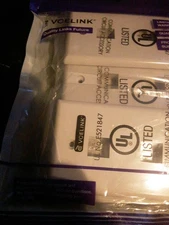 Lot 10  Wall plates 2 Port White  RJ45 Jack For Network Cable-Advanced