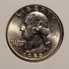 1959 D Washington Quarter BU Uncirculated Mint State 90% Silver 25c US Coin
