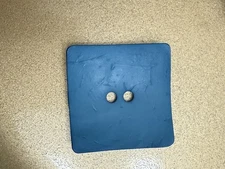 Dill Buttons Large Blue Square Button # 410182, 1 3/4 X 1 3/4 “, 60mm (Lot Of 11