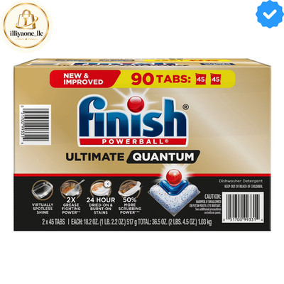Finish Powerball Ultimate Quantum Dishwasher Detergent Tablets - 90 Count