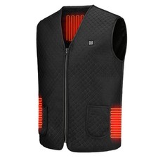 Heated Vest Winter Body Warm Electric USB Jacket Men Women Heating Coat Thermal