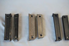 Antique Lot of 6 Cast Iron Surface Rim Lock Door Hardware Keepers Catches