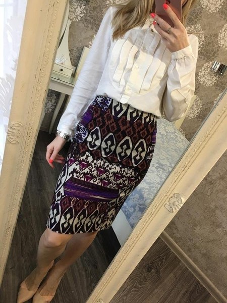 Women Jigsaw Skirt Multicolor 36 / S / 44