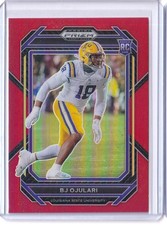 2023 Panini Prizm Draft Picks /299 Red BJ Ojulari Rookie RC #165 LSU Cardinals