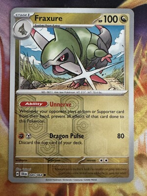 Pokmon TCG Fraxure Shrouded Fable 045/064 Reverse Holo Common | eBay Pokmon TCG Fraxure Shrouded Fable 045/064 Reverse Holo Common | eBay