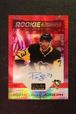 2020-21 O-Pee-Chee Platinum RED Pierre Olivier Joseph Rookie Auto 21/50 Penguins