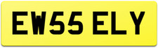 ELLIE W CAR REG NUMBER PLATE EW55 ELY ELS ELZ ELLA ELLY ELE ELLE ELL EL MAY MAE