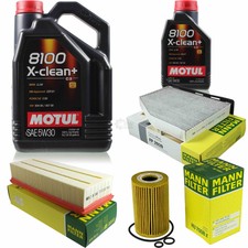 MOTUL 6 L 5W-30 MOTOR-ÖL+MANN-FILTER für Skoda Octavia Combi 1Z5 2.0 TDI RS 1.6