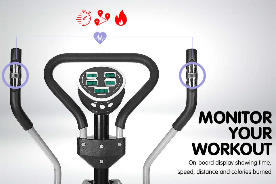 NNEDPE Powertrain 5-in-1 Elliptical Cross Trainer Bike with Dumbbell Sets - Image 4 of 4