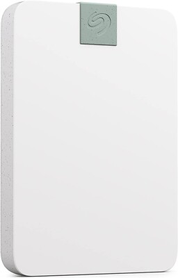 Seagate Ultra Touch HDD 2TB External Hard Drive 7mm Cloud White Post Consumer
