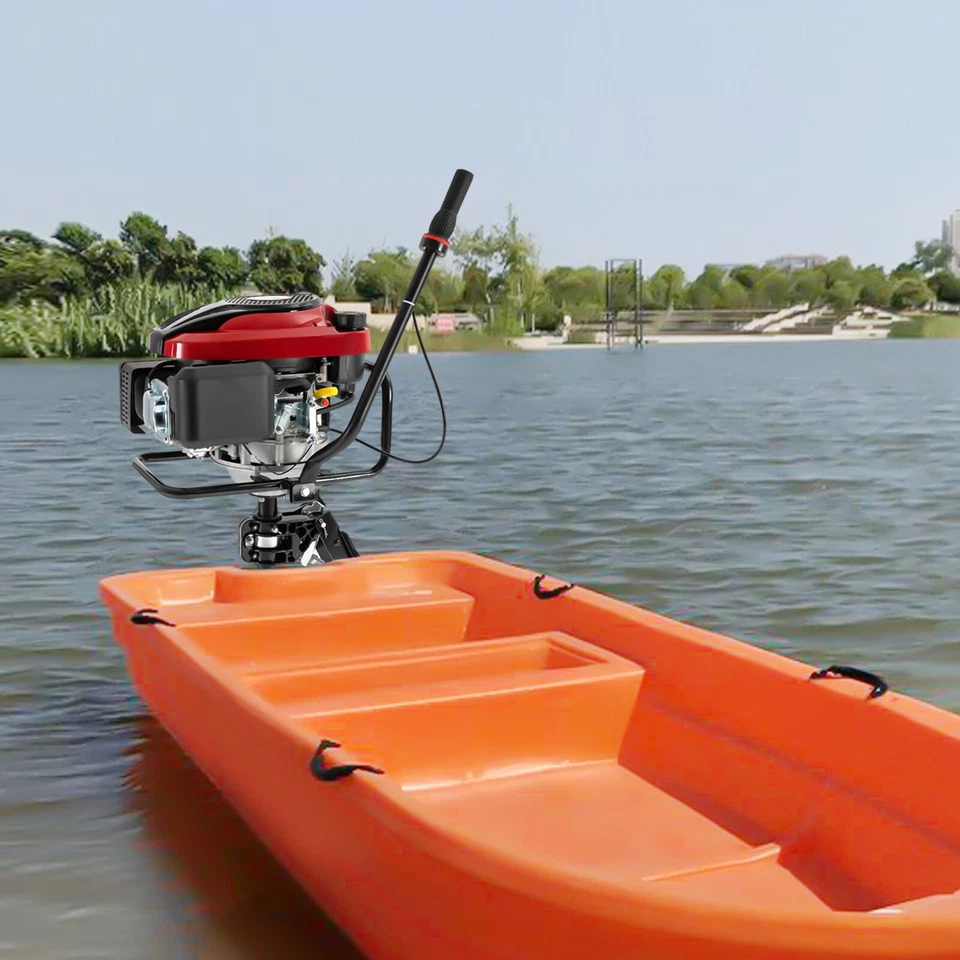 4 Takt 8 PS 196CC Außenborder Motor Benzinmotor Bootsmotor Luftkühlung TCI DHL - Bild 3 von 4