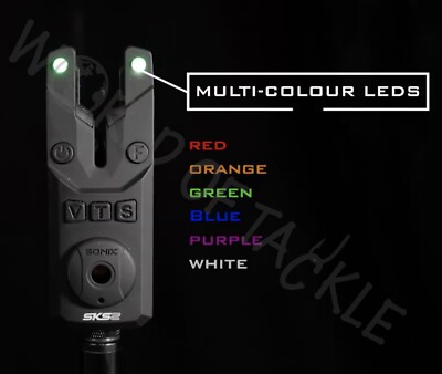 Sonik SKS2 Bissanzeiger SINGLE 6 Farben LED Auswahl Karpfen Friedfischangeln SKS 2