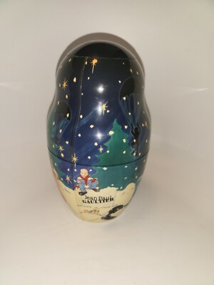Jean Paul Gautier Canister Christmas Le Male Extra Large 9  x 5  Made in France