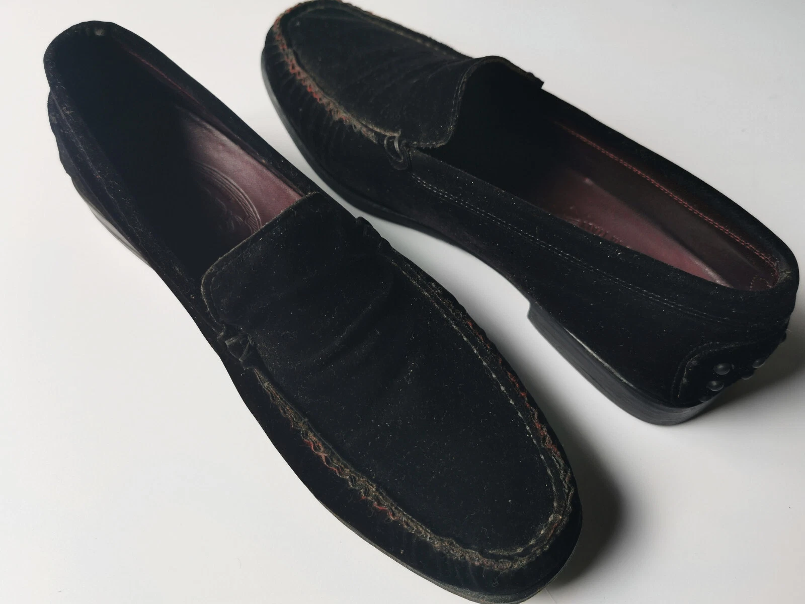 TOD’S Mocassino da donna nero in velluto Tod's taglia 39 Oct1